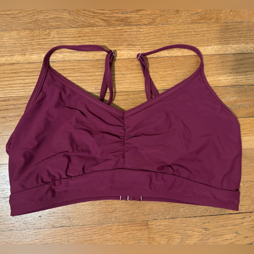 CALIA strappy ruched bikini top
